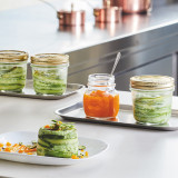 Bormioli Rocco Gold Lid Round Preserving Jars 250 ml