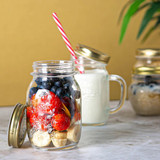 Bormioli Rocco Gold Lid Round Preserving Jars 500 ml