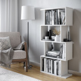 Geometry S-Shaped 4 Tier Shelving Unit
