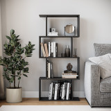 Geometry S-Shaped 4 Tier Shelving Unit