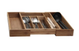 Extendable Bamboo Kitchen Drawer Cutlery Tray