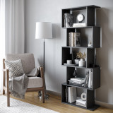 Geometry S-Shaped 5 Tier Shelving Unit