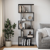 Geometry S-Shaped 5 Tier Shelving Unit