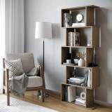 Geometry S-Shaped 5 Tier Shelving Unit