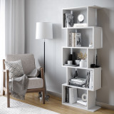 Geometry S-Shaped 5 Tier Shelving Unit