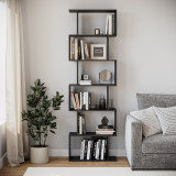 Geometry S-Shaped 6 Tier Shelving Unit