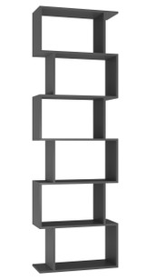 Geometry S-Shaped 6 Tier Shelving Unit