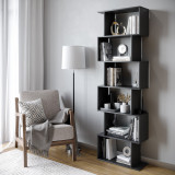 Geometry S-Shaped 6 Tier Shelving Unit