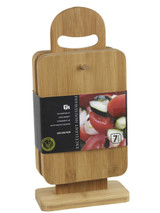 Bamboo Chopping Boards with Display Stand