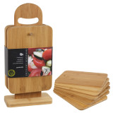Bamboo Chopping Boards with Display Stand