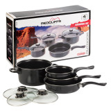 7 Pcs Non-Stick Cookware Set with Glass Lids