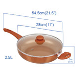 28cm Copper Induction Sauté Pan