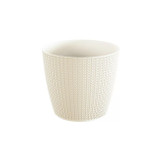 WHEATY Round Flower Pot - 11.2x 12.8x12.8cm