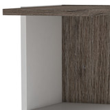 White 3-Tier Corner Bookcase & Shelving Unit