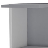 White 3-Tier Corner Bookcase & Shelving Unit
