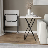 Foldable Table with Metal Legs - Large