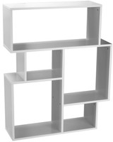 Modular 5-Section Cube Bookcase