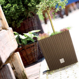 26.5cm Rato Rattan Design Plant Pots Square -1-2 Pack