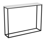 Wooden Console Table with Metal Legs