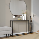 Wooden Console Table with Metal Legs