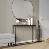 Wooden Console Table with Metal Legs
