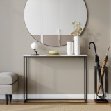 Wooden Console Table with Metal Legs