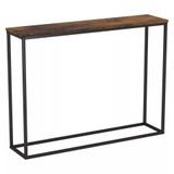 Wooden Console Table with Metal Legs