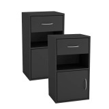 Wooden Bedside Table Nightstand 1 Drawer 1 Door