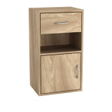 Wooden Bedside Table Nightstand 1 Drawer 1 Door