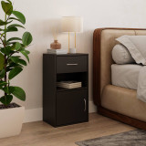 Wooden Bedside Table Nightstand 1 Drawer 1 Door