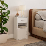 Wooden Bedside Table Nightstand 1 Drawer 1 Door