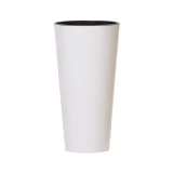 White Tubus Slim Plant Pot 15cm