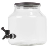 5.2L Glass Beverage Dispenser with Tap & Wooden Lid