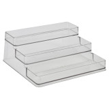 Multi Purpose Acrylic  3 Step Organiser Display Stand