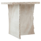 40cm Round Stone Side Table