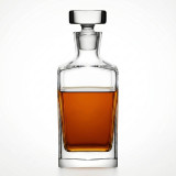 Crystallin Glass Whiskey Decanter Square Bottle