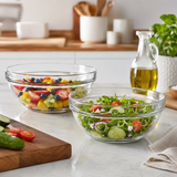 Clear Tempered Glass Mixing Bowl