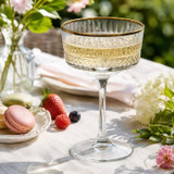 260ml Gold Rim Champagne Coupe Glasses