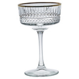 260ml Gold Rim Champagne Coupe Glasses