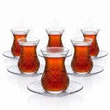 6/12 x Tea Cups & Saucers Set