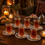 6/12 x Tea Cups & Saucers Set