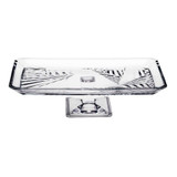 Handcrafted Crystallin Rectangular Footed Platter Gift