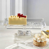 Handcrafted Crystallin Rectangular Footed Platter Gift