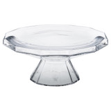 Crystallin Handcrafted Footed Cake Plate