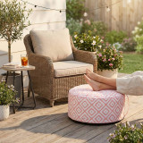 55cm Inflatable Round Pouf Stool