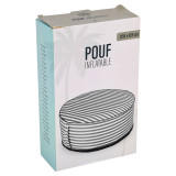 55cm Inflatable Round Pouf Stool