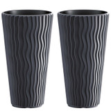 Set of 2 Sandy Slim Flower Pot - 51x29 cm