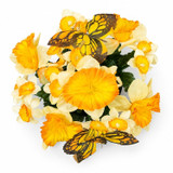 Artificial Silk Flower Grave Pot Memorial Arrangement