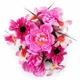 Artificial Silk Flower Grave Pot Memorial Arrangement