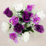 Artificial Silk Flower Grave Pot Memorial Arrangement